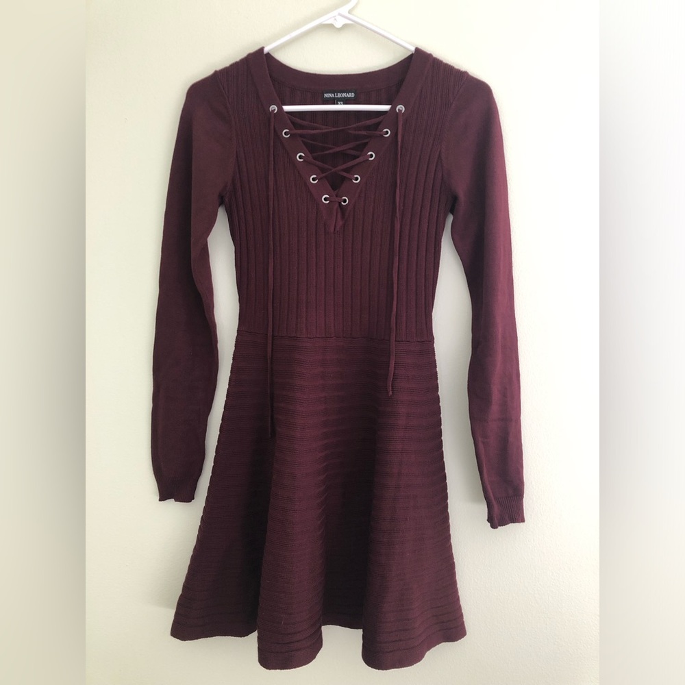 Nina Leonard ✨️ Midi Sweater Dress - Picture 2 of 7
